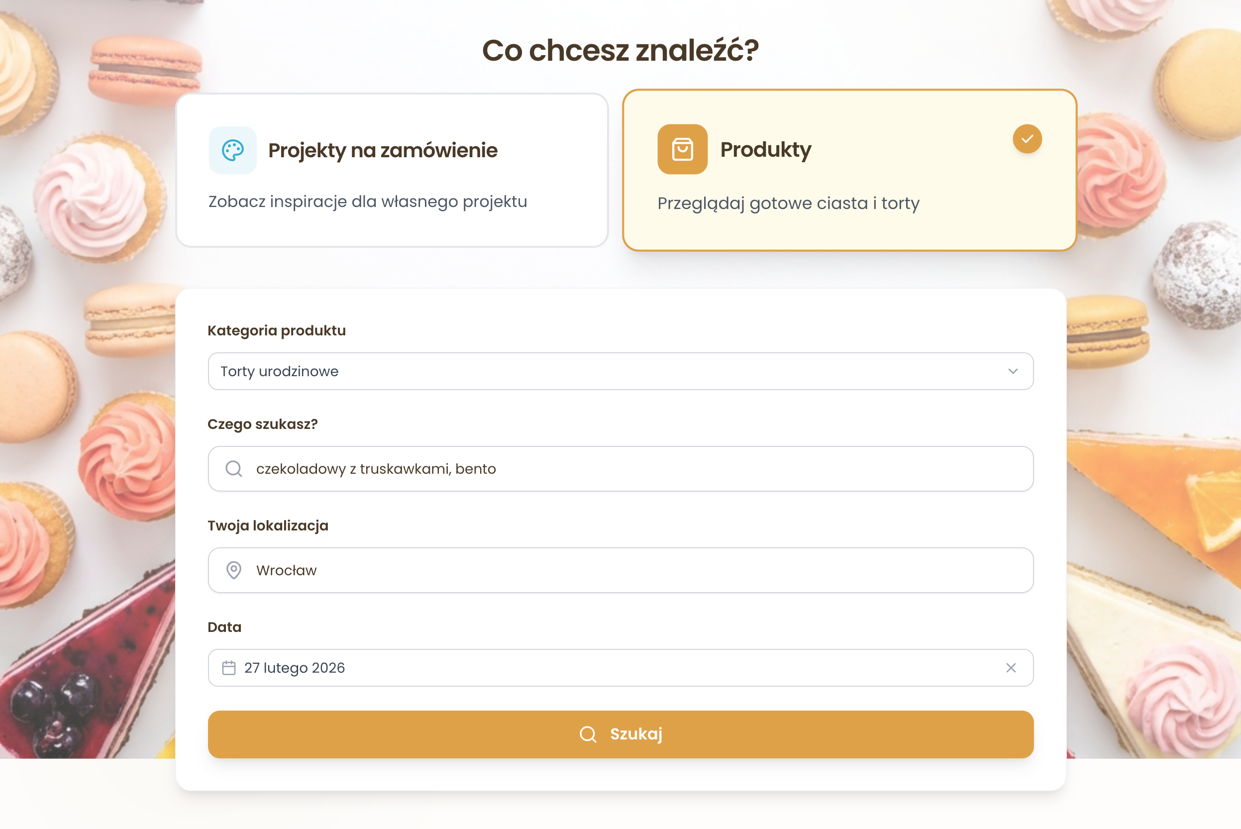 Wyszukiwarka - widok desktop