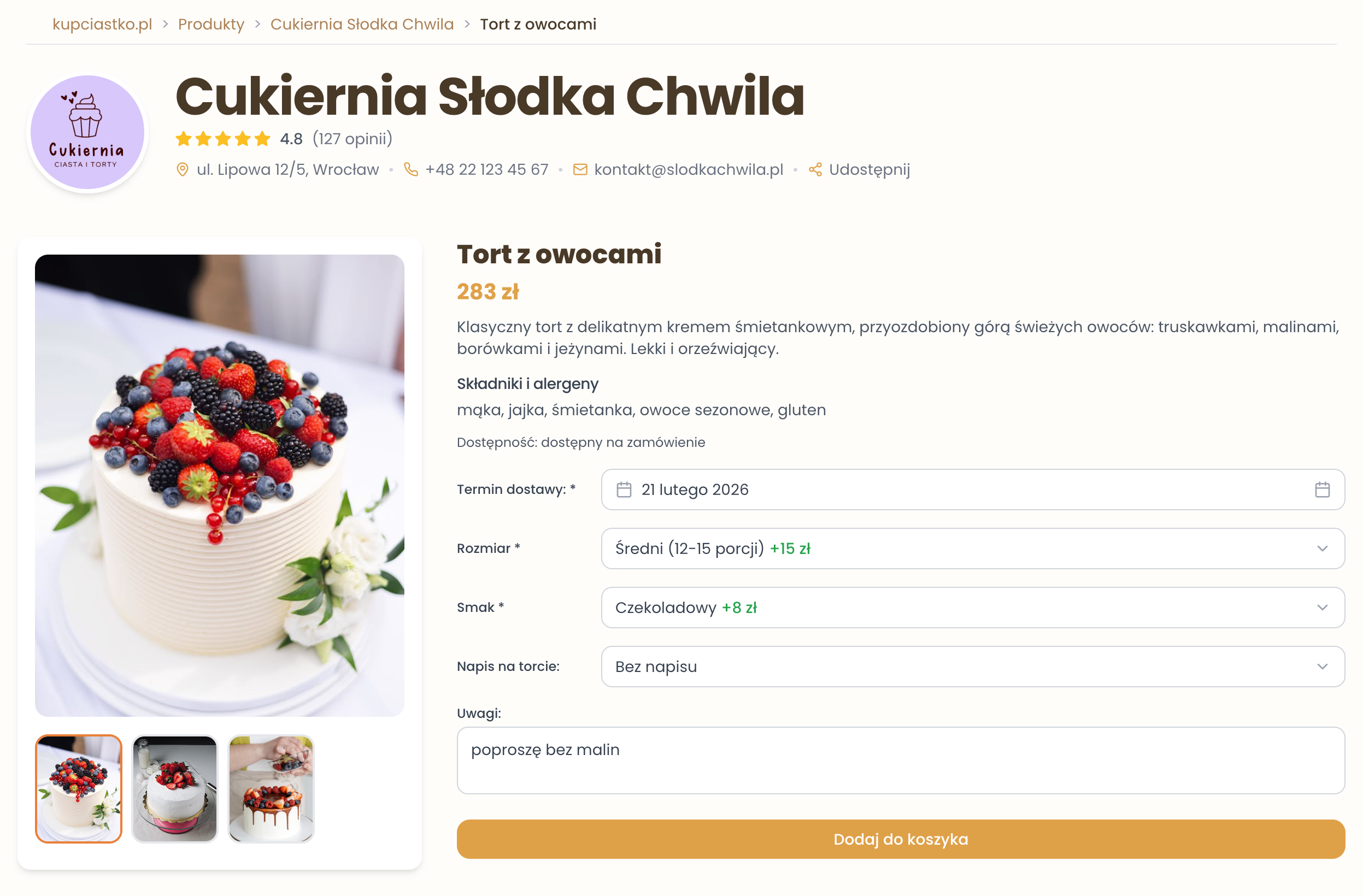 Szczegóły produktu - widok desktop